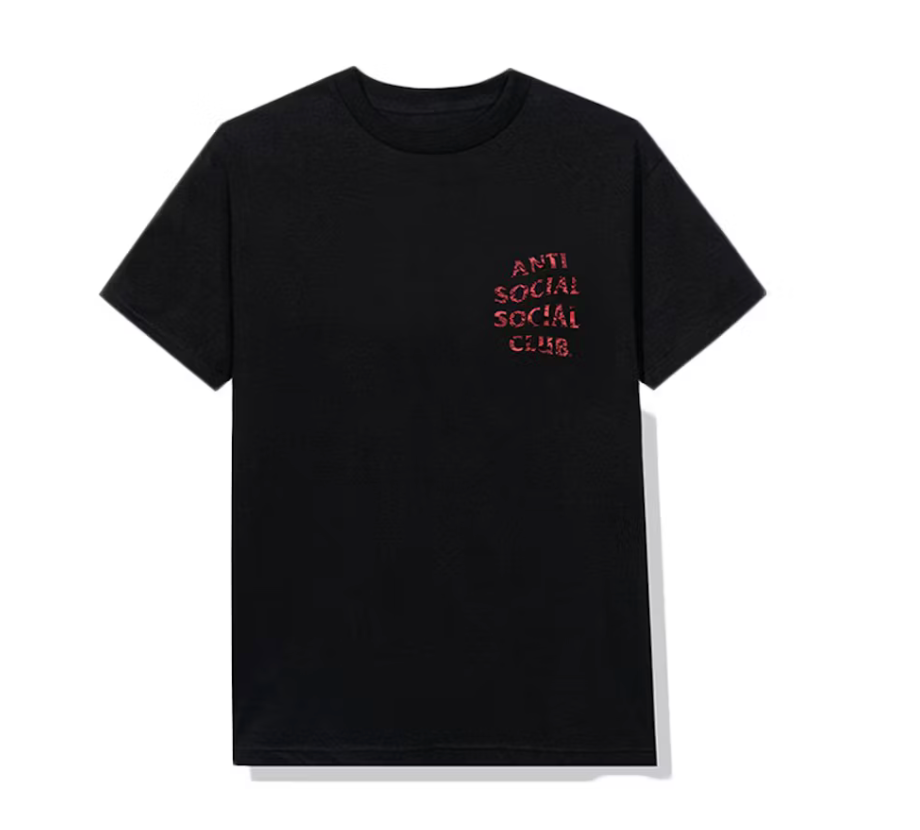 Anti Social Club WildLife Tee Black/Red Camo
