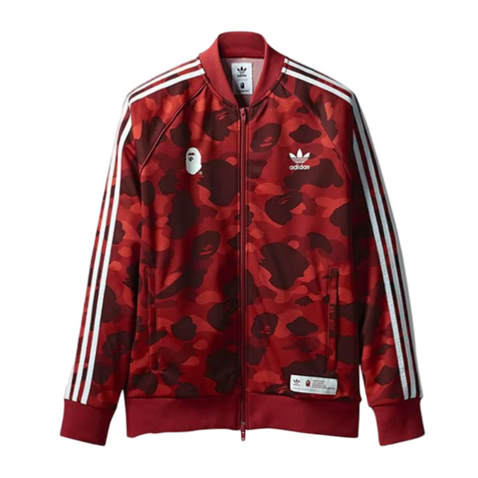 Adidas X Bape Adicolor Track Jacket Raw Red/Camo