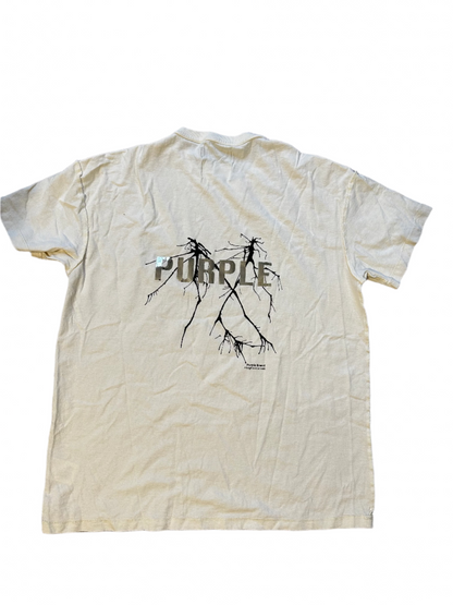 Purple Brand Lightning Tee Cream