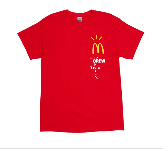 Travis Scott x McDonald's Crew T-shirt Red