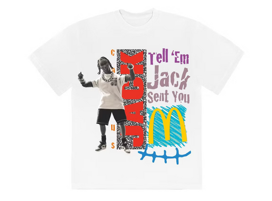Travis Scott x McDonald's Jack Smile T-shirt White
