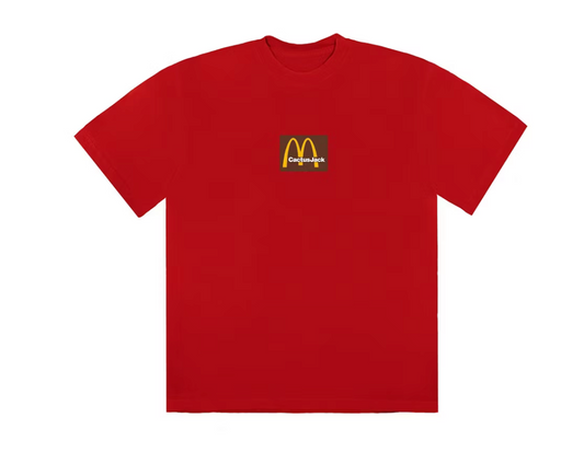 Travis Scott x McDonald's Sesame Inv III T-shirt Red