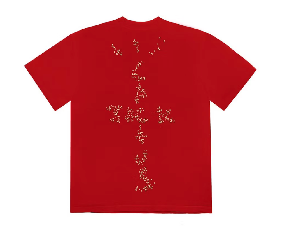 Travis Scott x McDonald's Sesame Inv III T-shirt Red