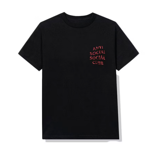 Anti Social Club WildLife Tee Black/Red Camo