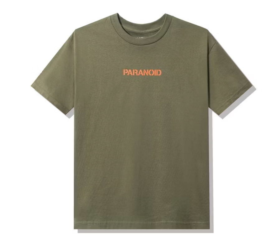 Anti Social Social Club x Undefeated Paranoid T-shirt Olive