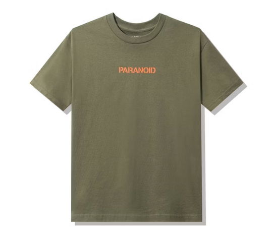 Anti Social Social Club x Undefeated Paranoid T-shirt Olive