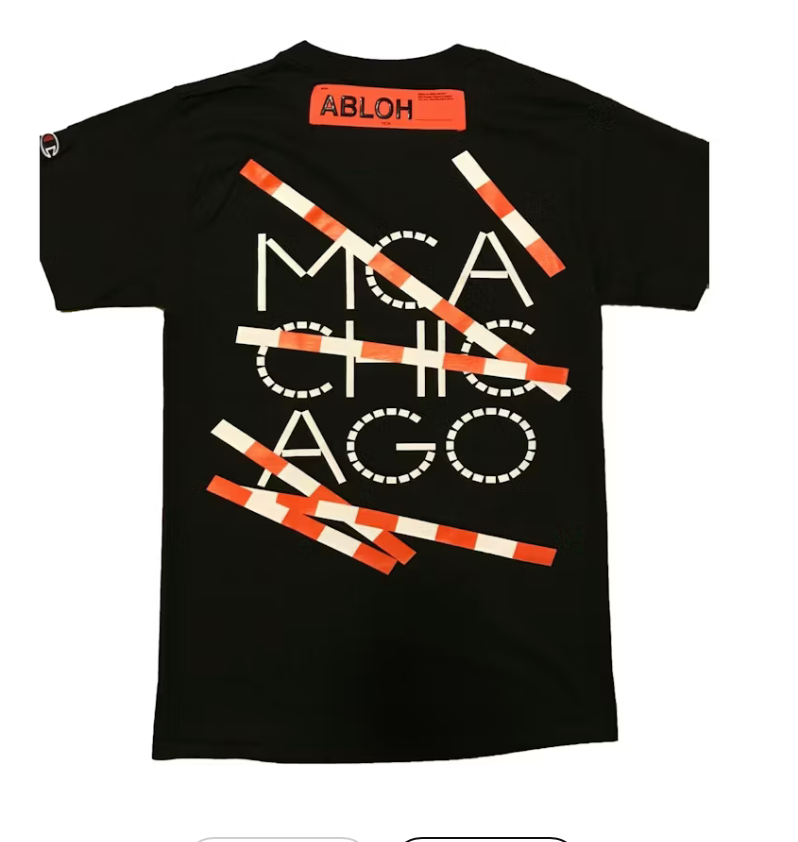 Virgil Abloh x MCA Figures of Speech Tape Tee Black