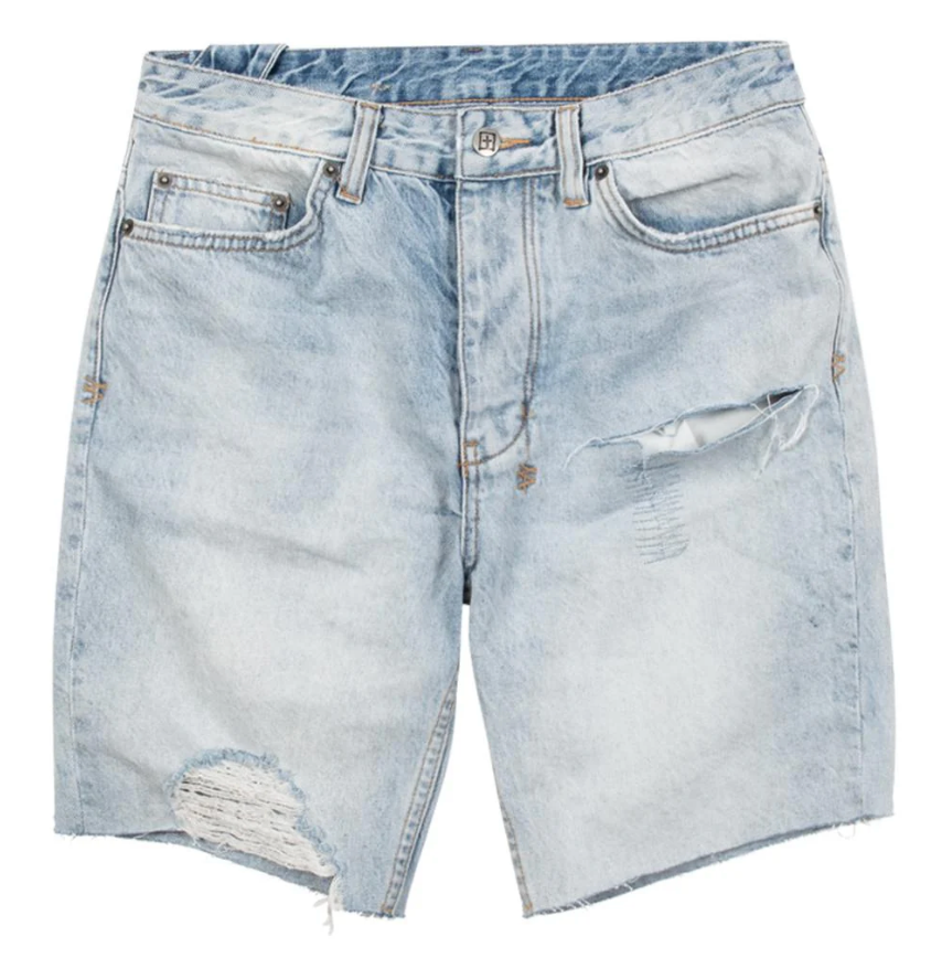 KSUBI Chopper Short Cinder Trashed Light Wash