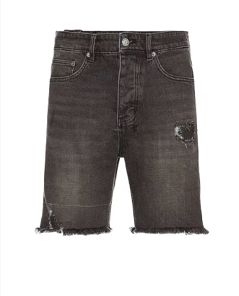 KSUBI Chopper Short Cinder Trashed Washed Black