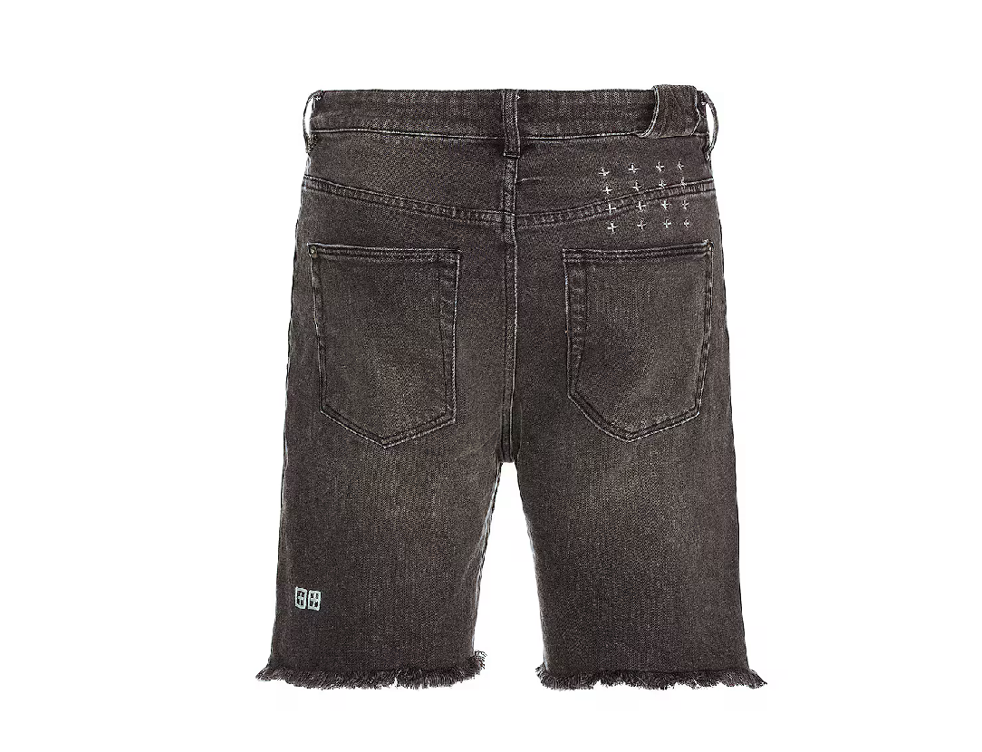 KSUBI Chopper Short Cinder Trashed Washed Black