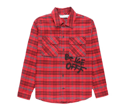 OFF-WHITE Flannel Shirt Red/Black
