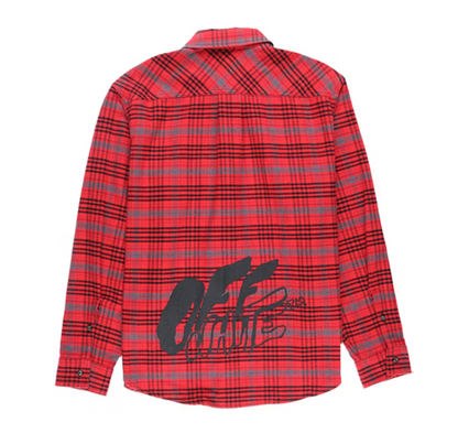 OFF-WHITE Flannel Shirt Red/Black