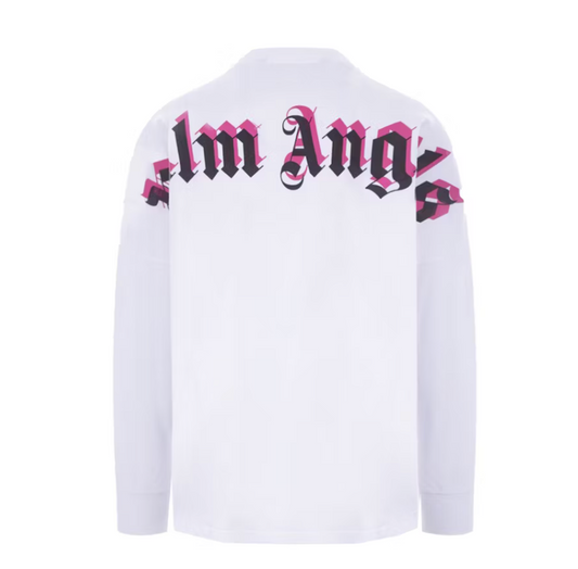 Palm Angels Double Logo Print T-shirt White