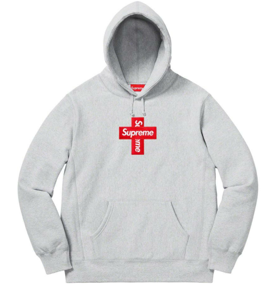 Supreme Cross Box Logo Hooded Sweatshirt