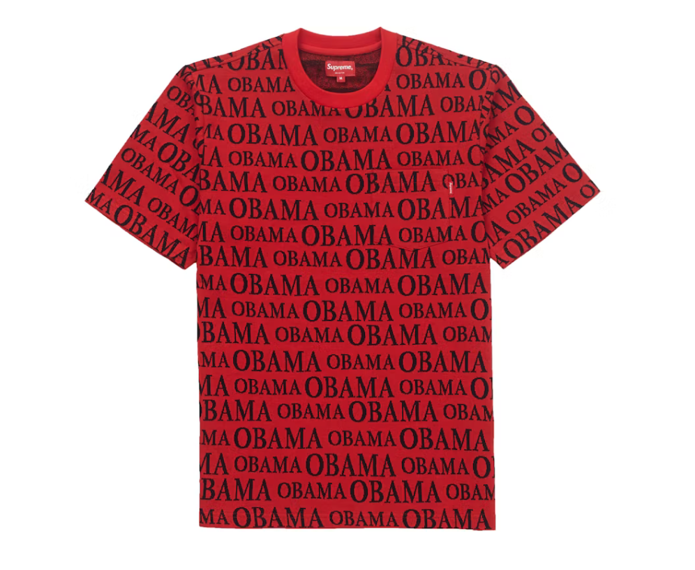Supreme Obama Jacquard S/S Top Red