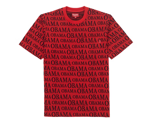 Supreme Obama Jacquard S/S Top Red