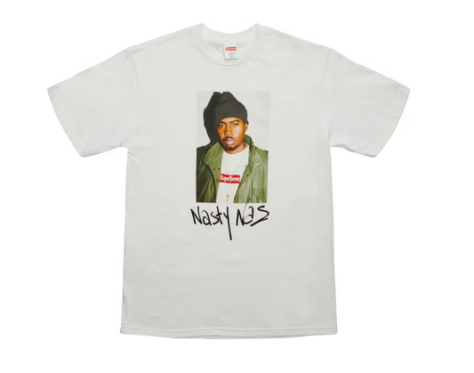 Supreme Nas Tee White